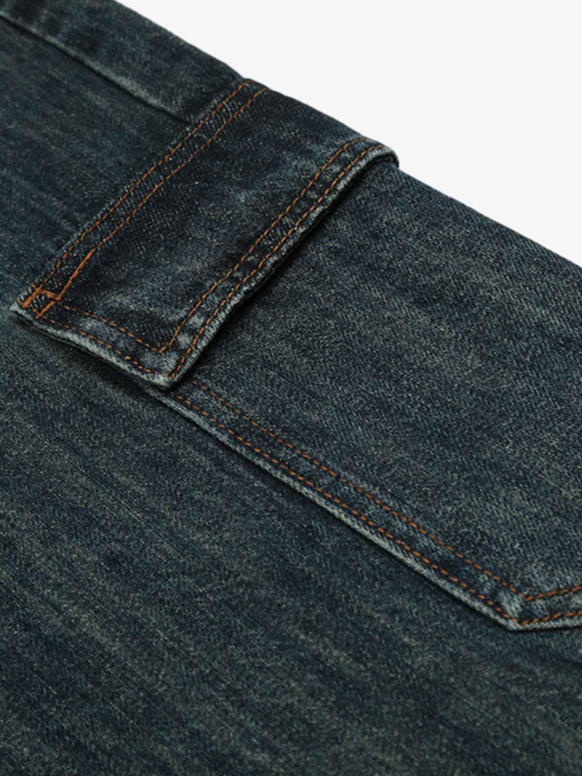 Deconstructed Multi-Pocket Cargo Denim Jorts