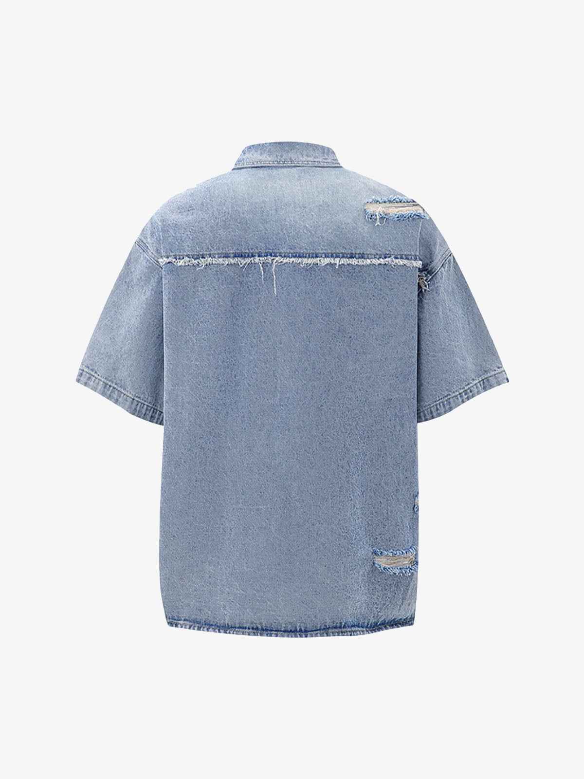 Denim Distressed Ripped Suit - 2460
