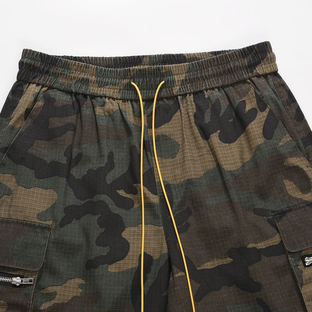 Utility Streetwear | Camo Cargo Shorts - Luxuryurbanwear