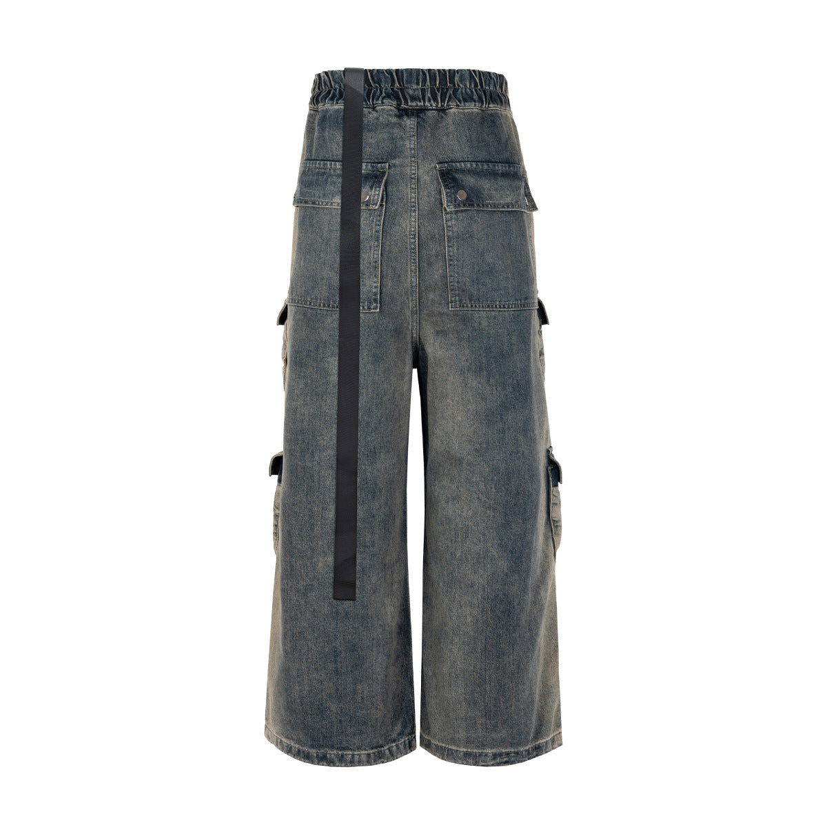 Wide Leg Multi-Pocket Straight | Loose Jeans - Luxuryurbanwear