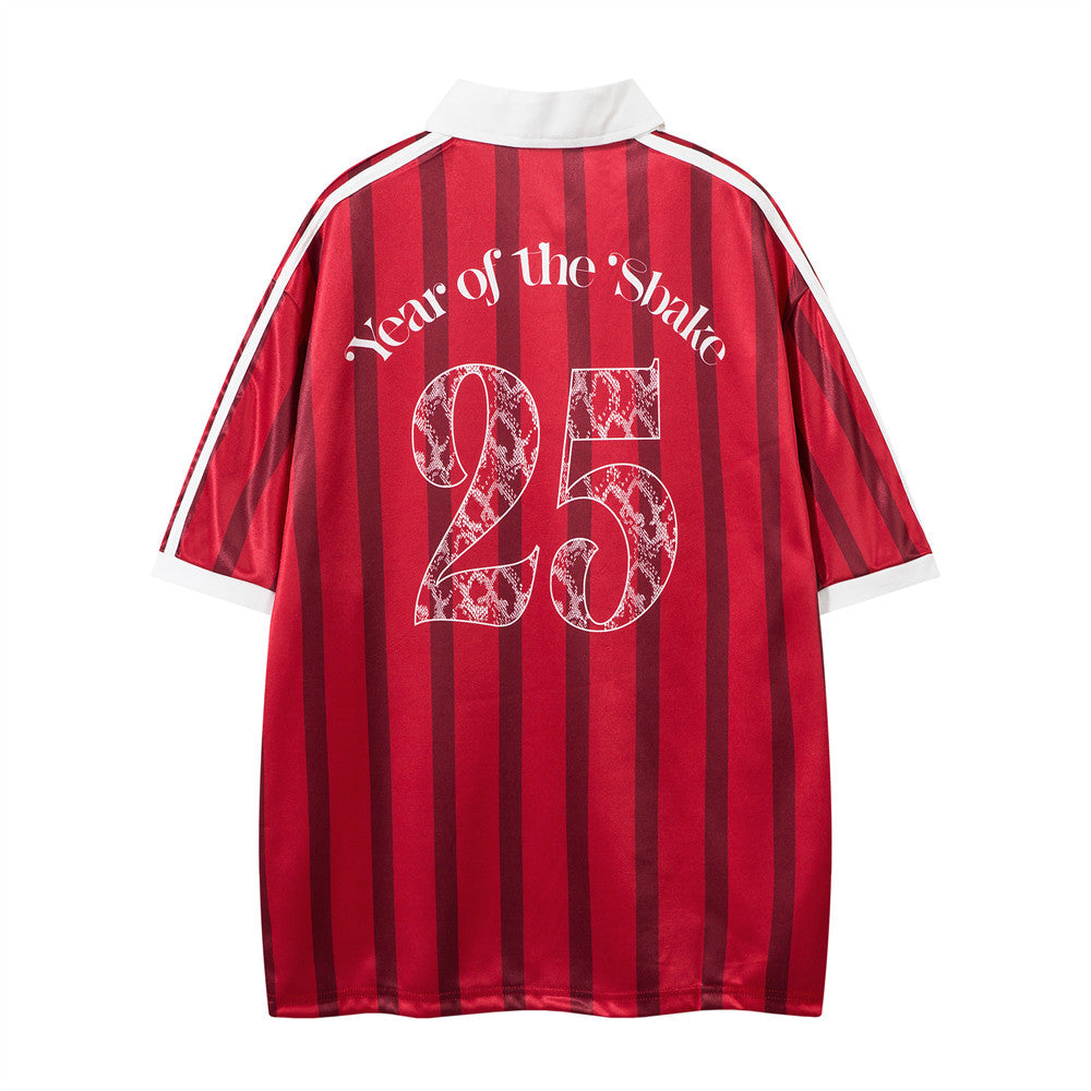 Retro Striped | Oversized Jersey - Luxuryurbanwear