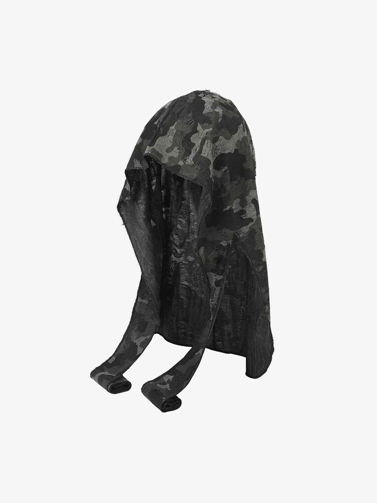 Dark Punk Camouflage Hooded Cape