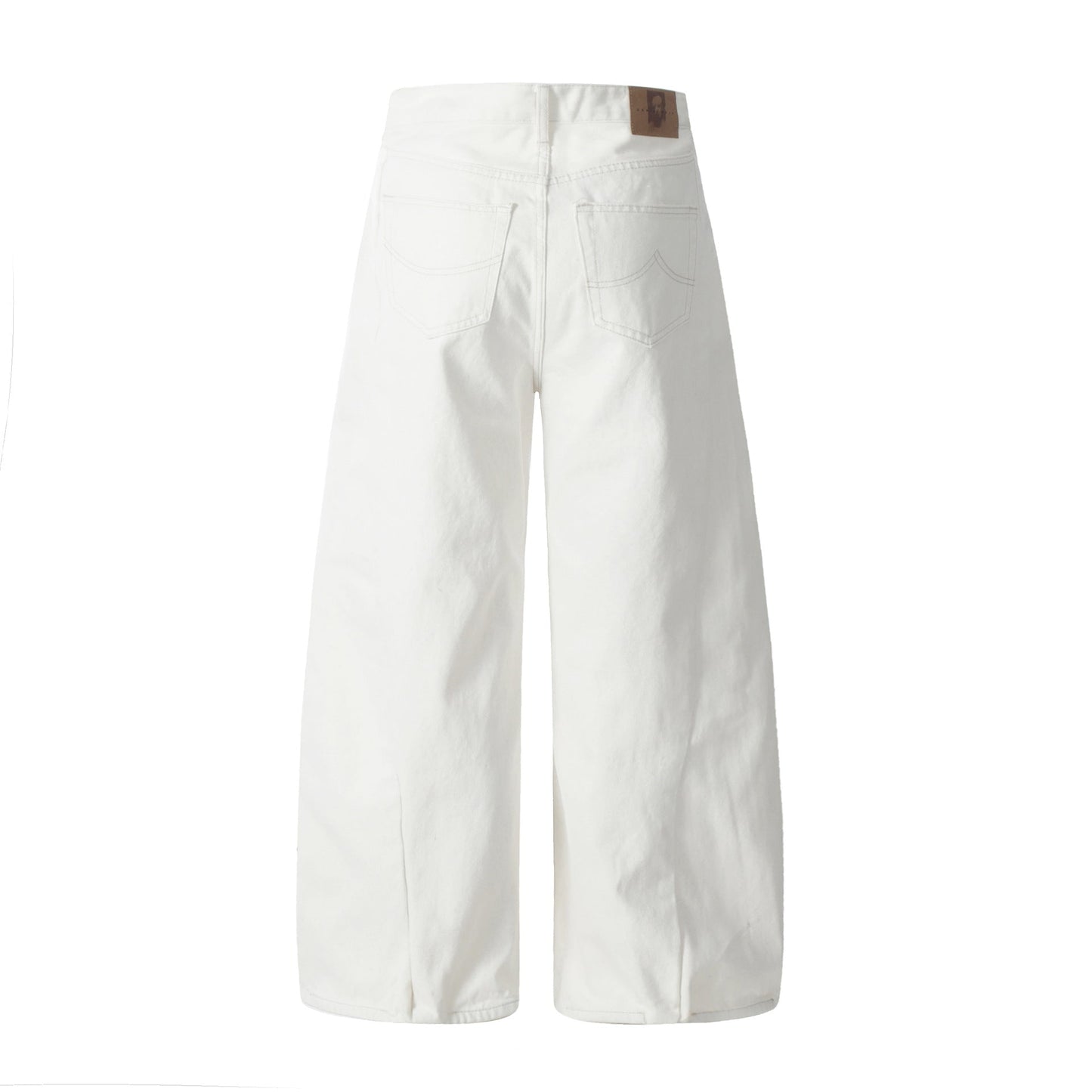 Clean Fit | White Baggy Pants - Luxuryurbanwear