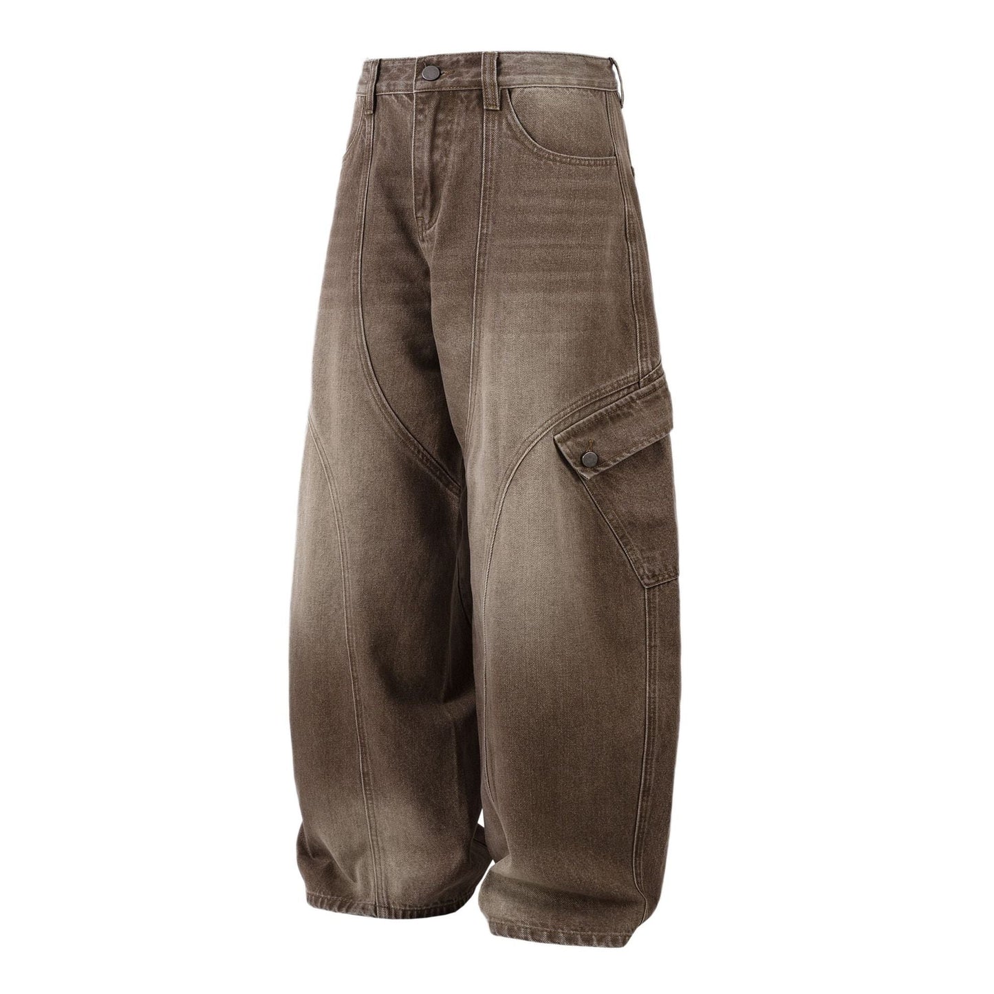 Vintage Washed Workwear | Barrel Jeans - Luxuryurbanwear