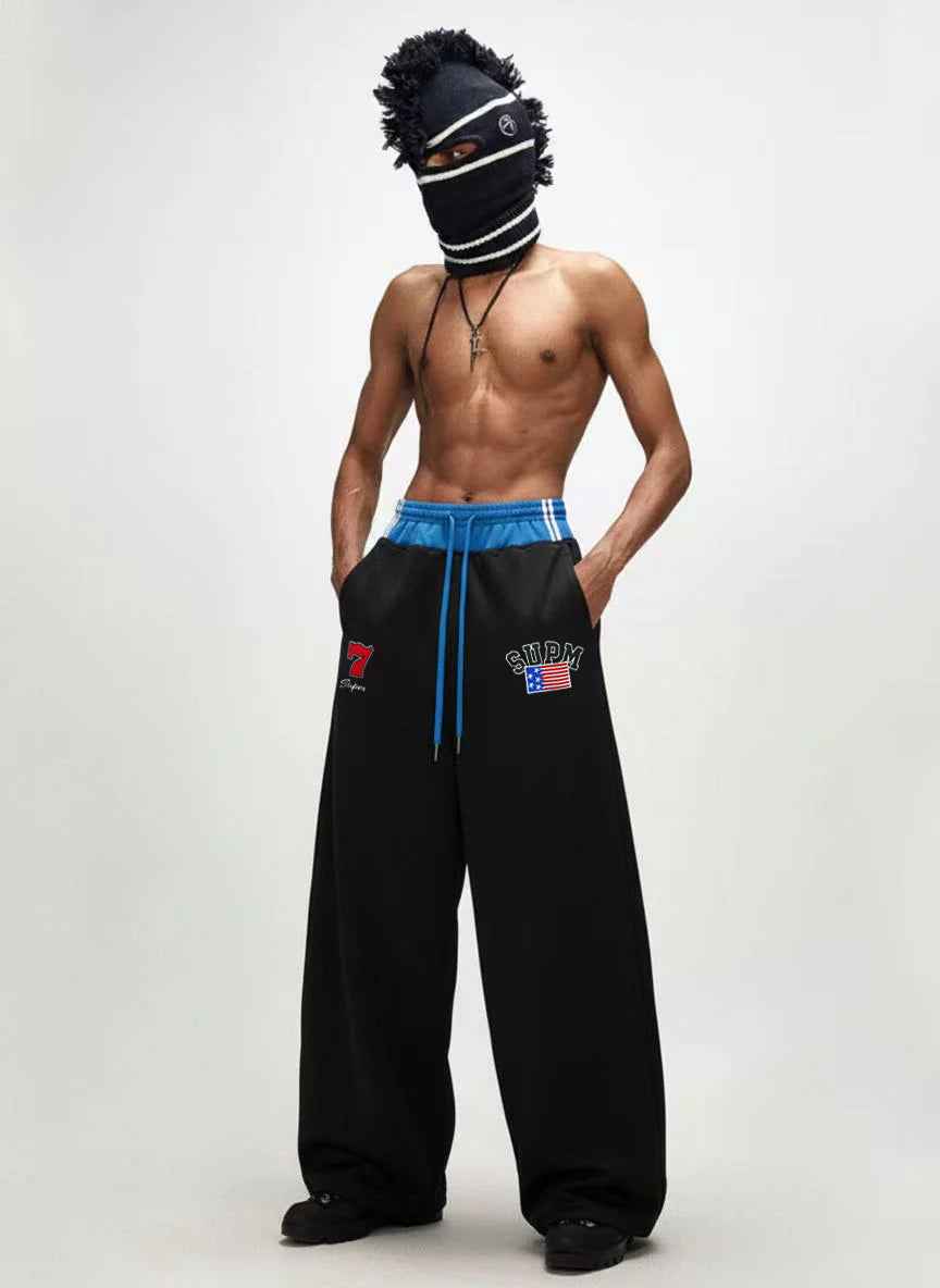 Vintage Paratrooper Layered Look Sweatpants - 2556