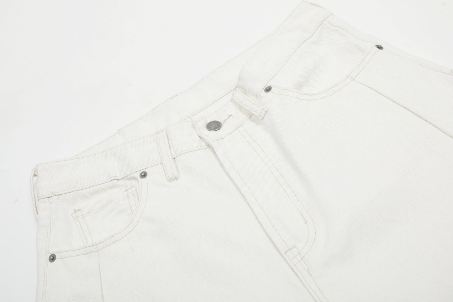 Clean Fit | White Baggy Pants - Luxuryurbanwear