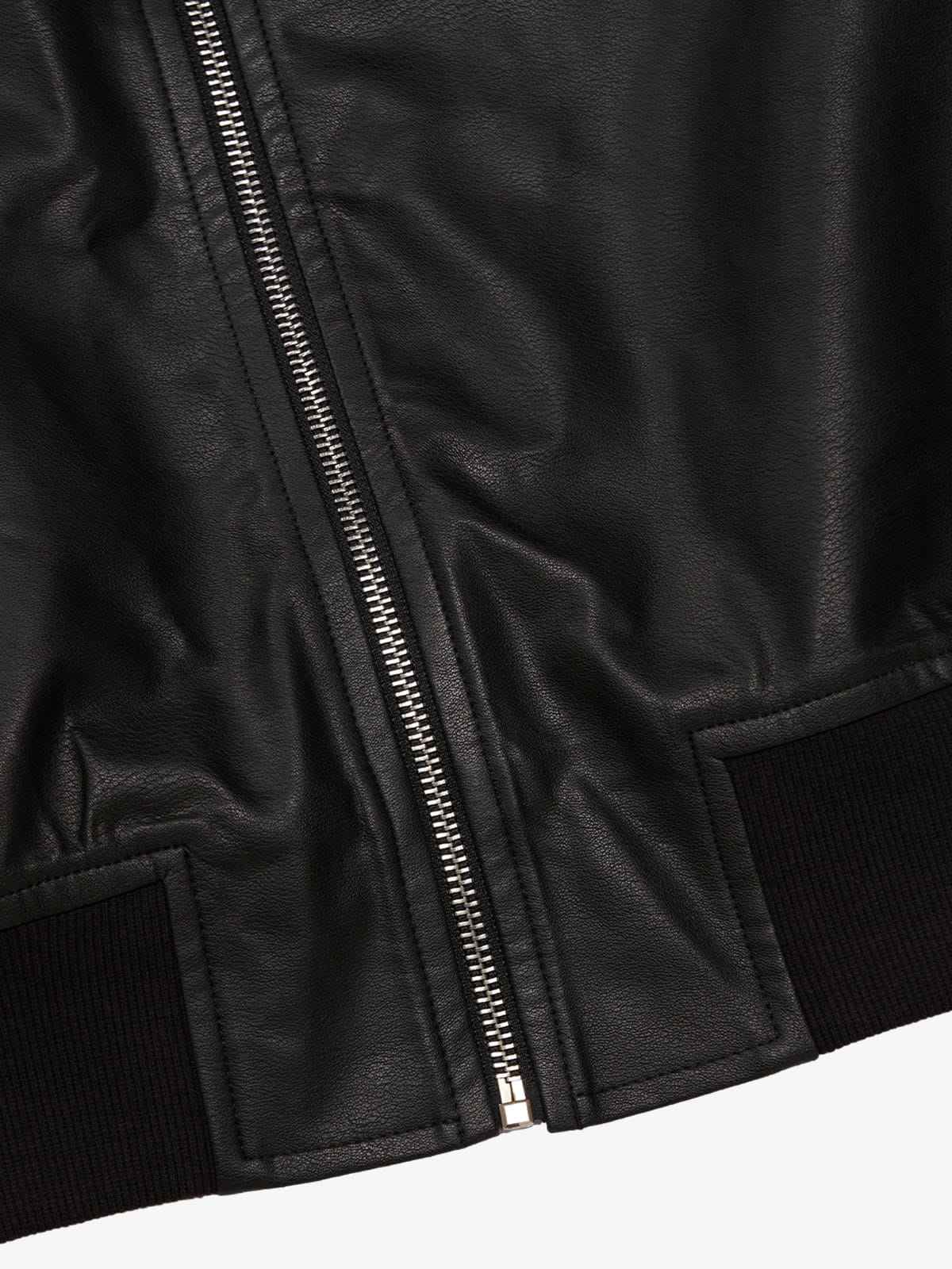 Thorn Destruction Frame Pattern Leather Vest