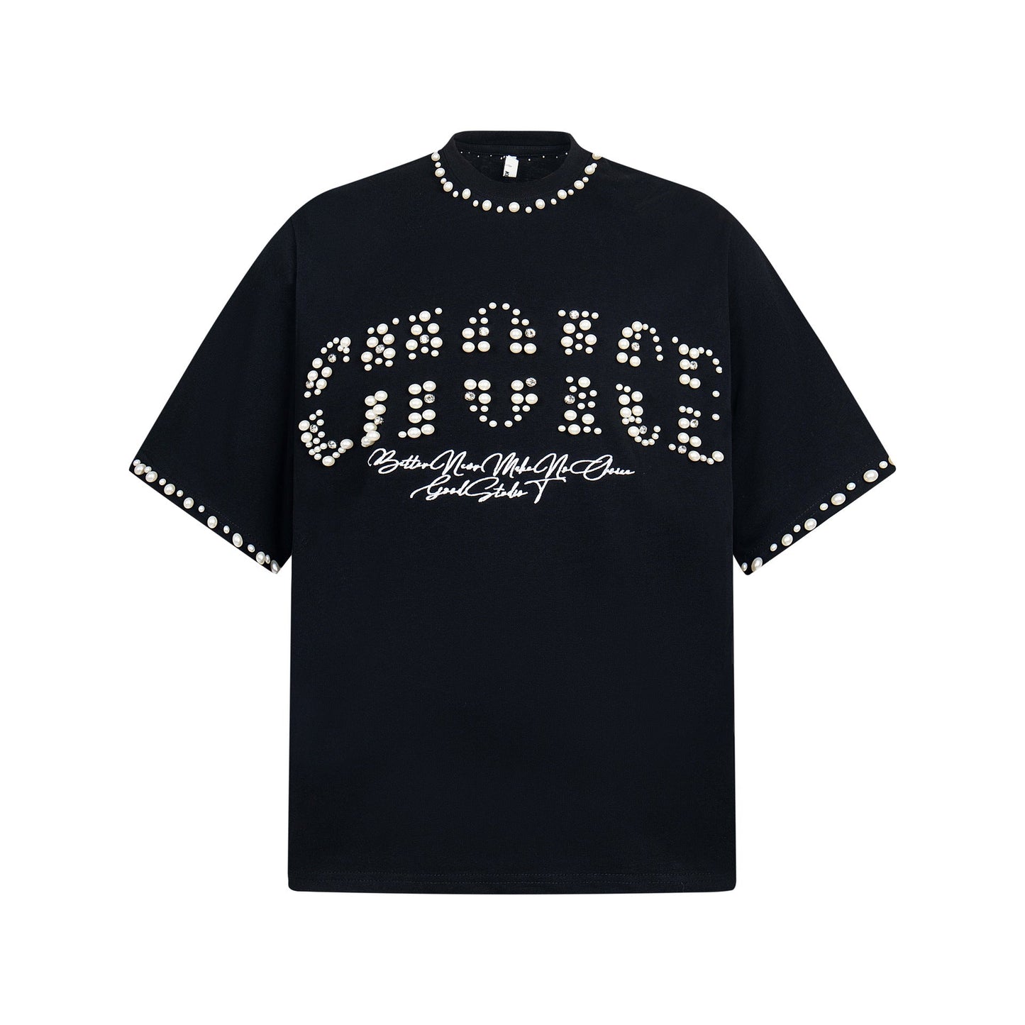 Pearl Studded | Hip Hop T-shirt - Luxuryurbanwear