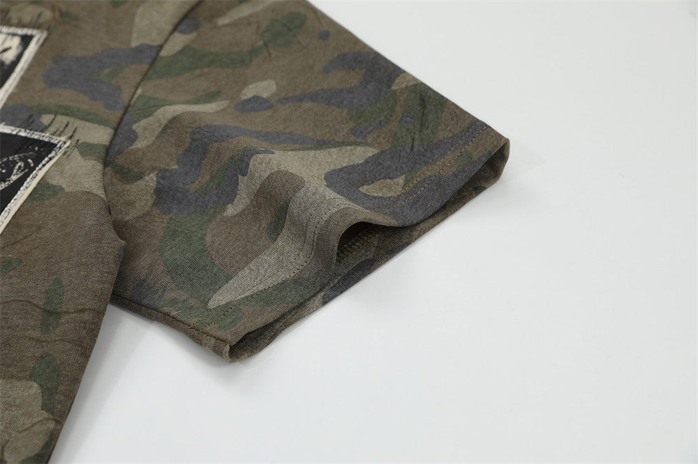 Collage Camouflage T-Shirt - Distorted Tactical Graphic Tee | LuxuryUrbanwear - Luxuryurbanwear
