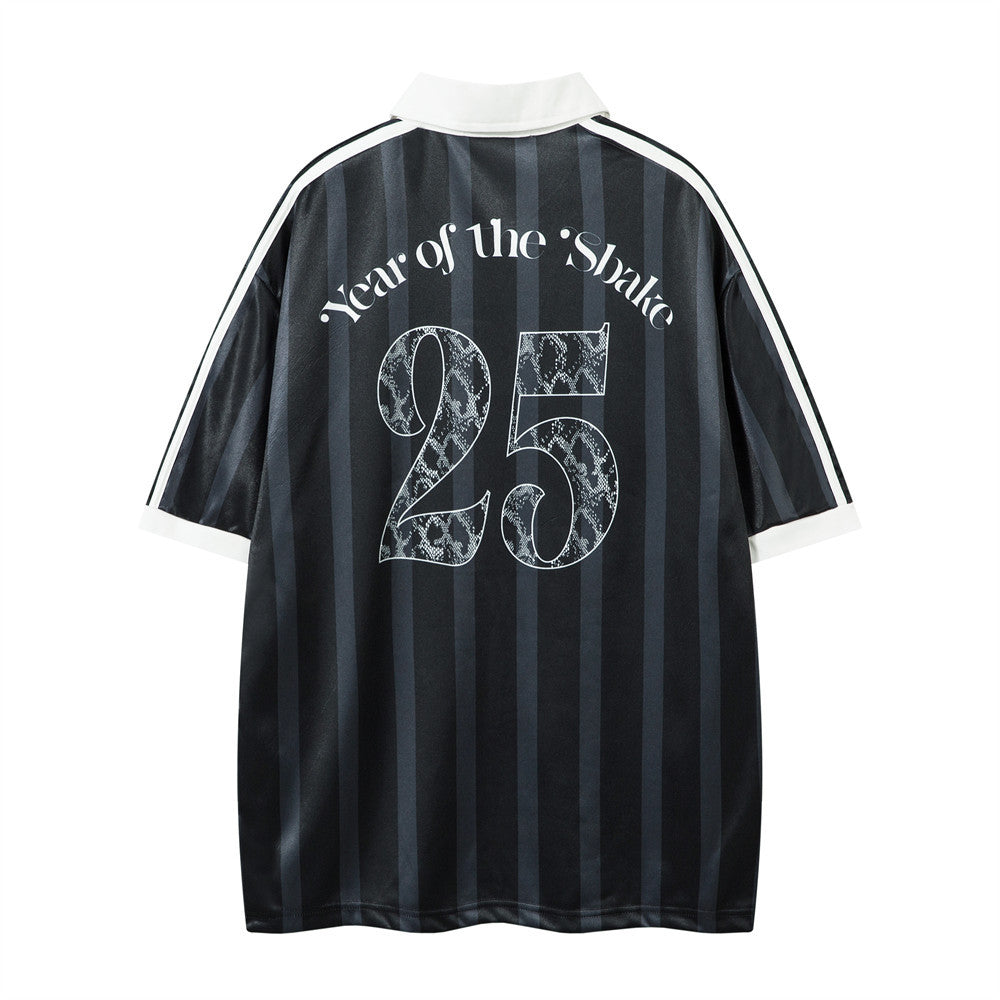 Retro Striped | Oversized Jersey - Luxuryurbanwear
