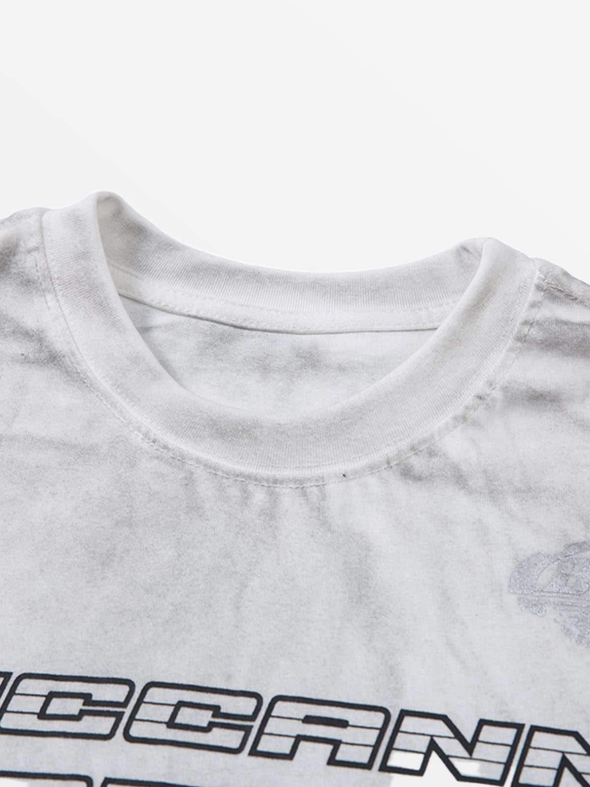 T-Shirt Loriz Unisex - Luxury Heavyweight "Abstract-Linear" Boxy Streetwear Tee