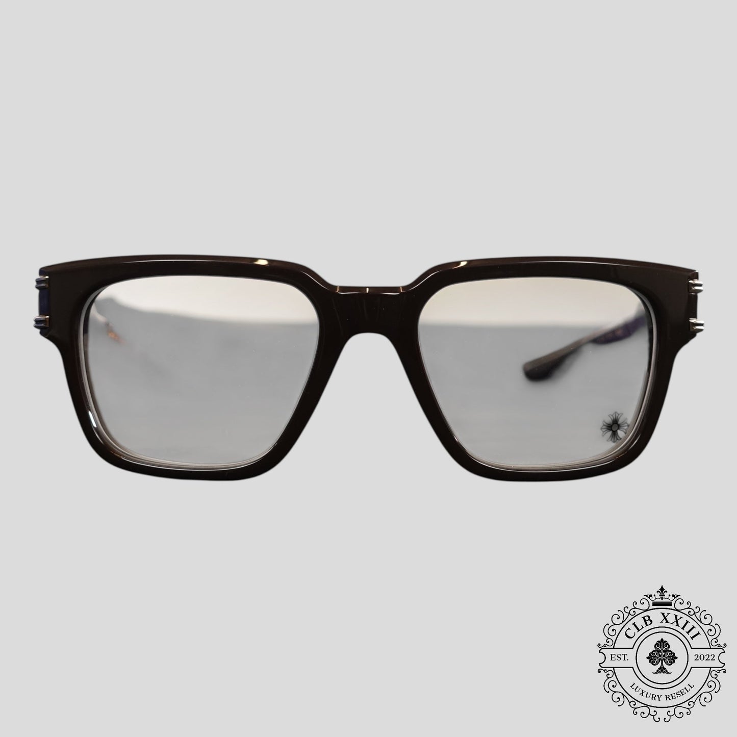 Chrome Hearts Bulge Glasses in Brown/Gold