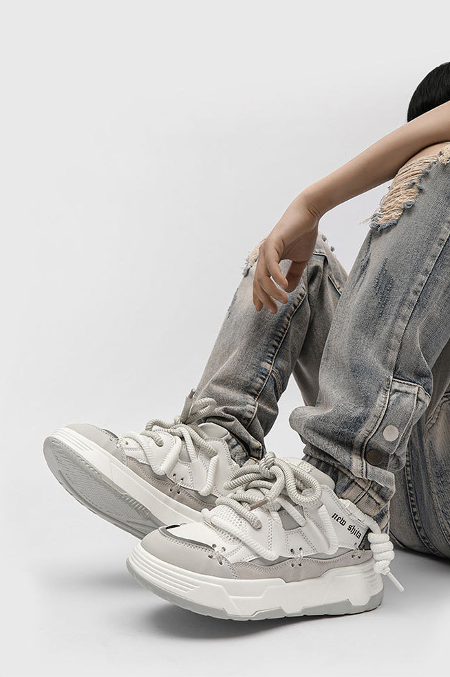 Urban Lace | Chunky Casual Sneakers - Luxuryurbanwear