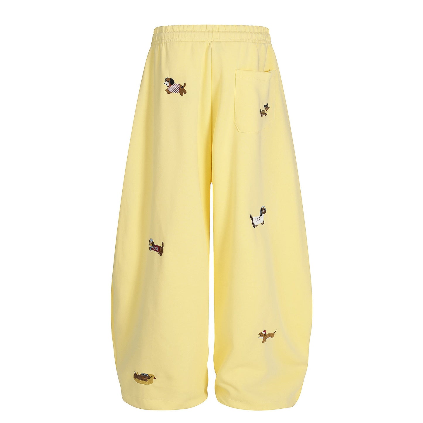 Embroidery | Dog Baggy Barrel Sweatpants - Luxuryurbanwear