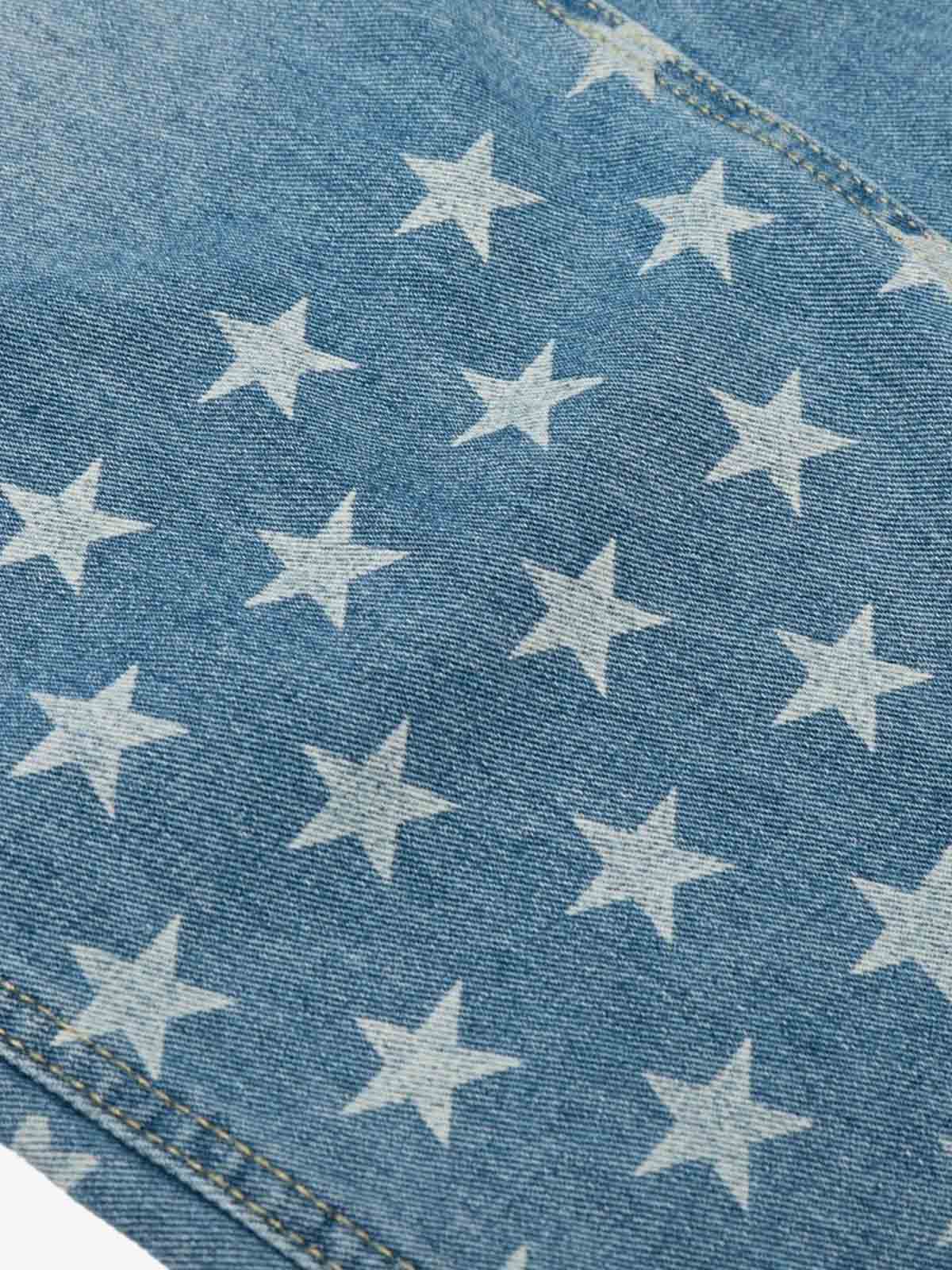 Vintage Asymmetrical Star-Wash Barrel Jeans - Luxuryurbanwear