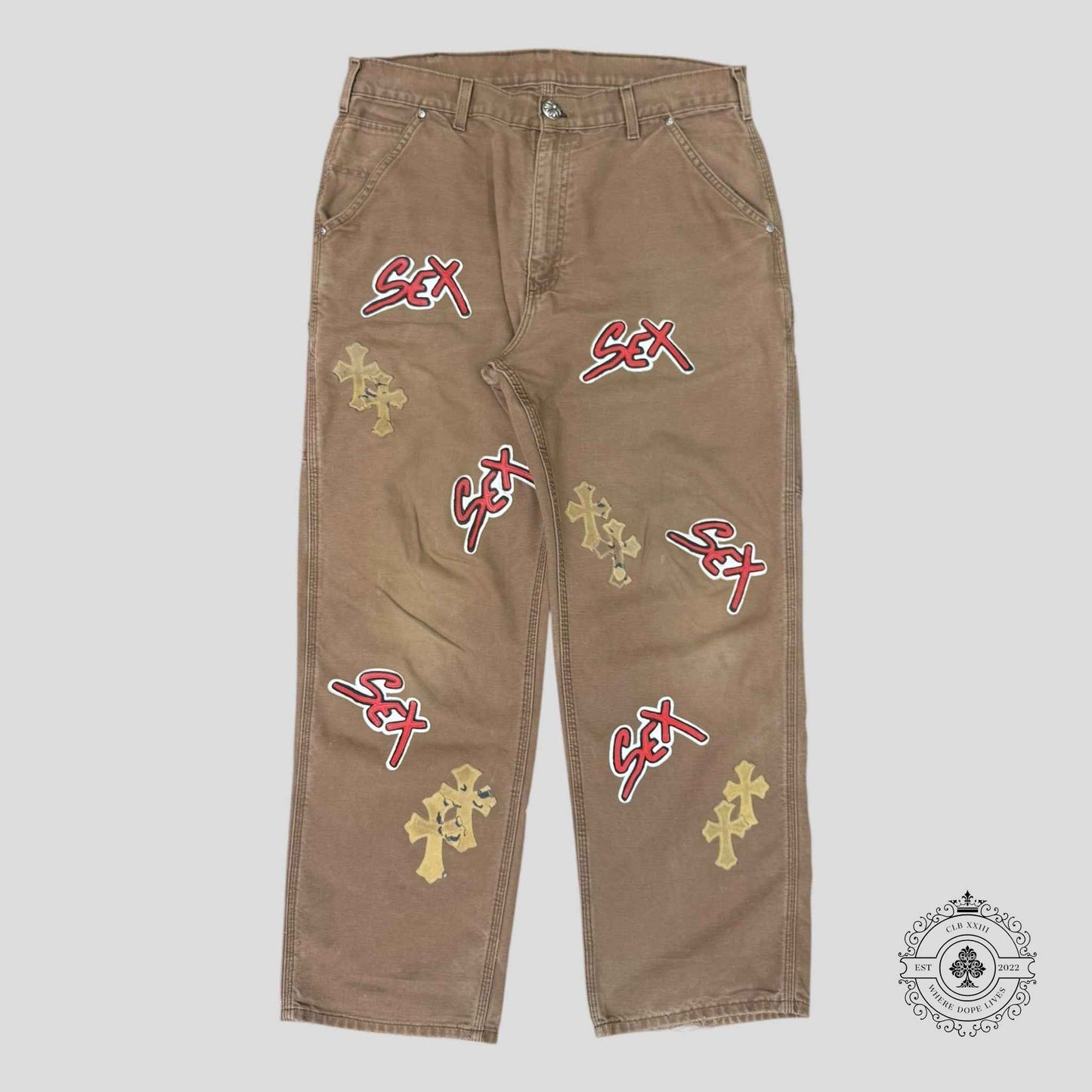 Chrome Hearts Sex Records Patch Carpenter Pants