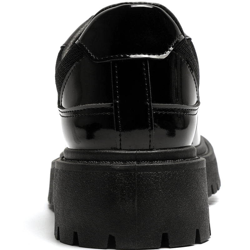 MLB LTHR-22 Glossy Platform Boots - Luxuryurbanwear
