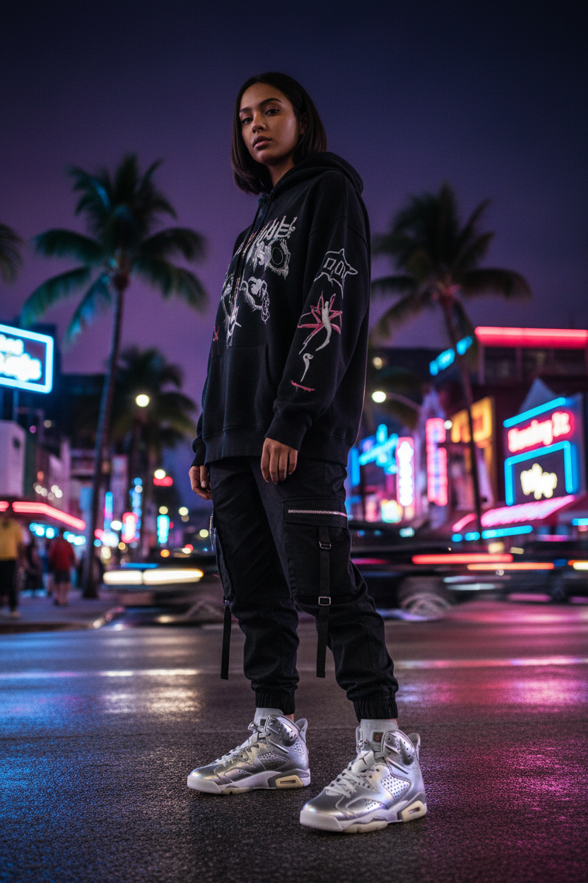 PSG Retro 6 - Limited Edition Paris Streetwear Sneakers
