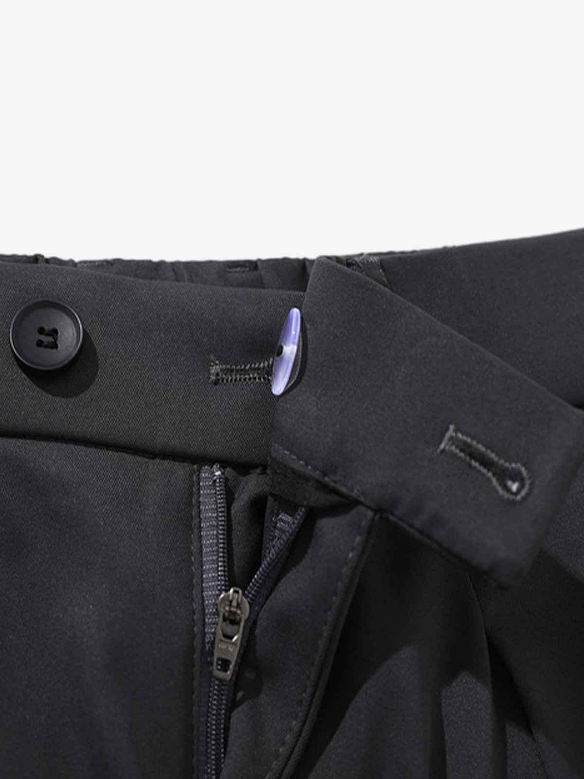 Pleated Drape Bootcut Suit Pants