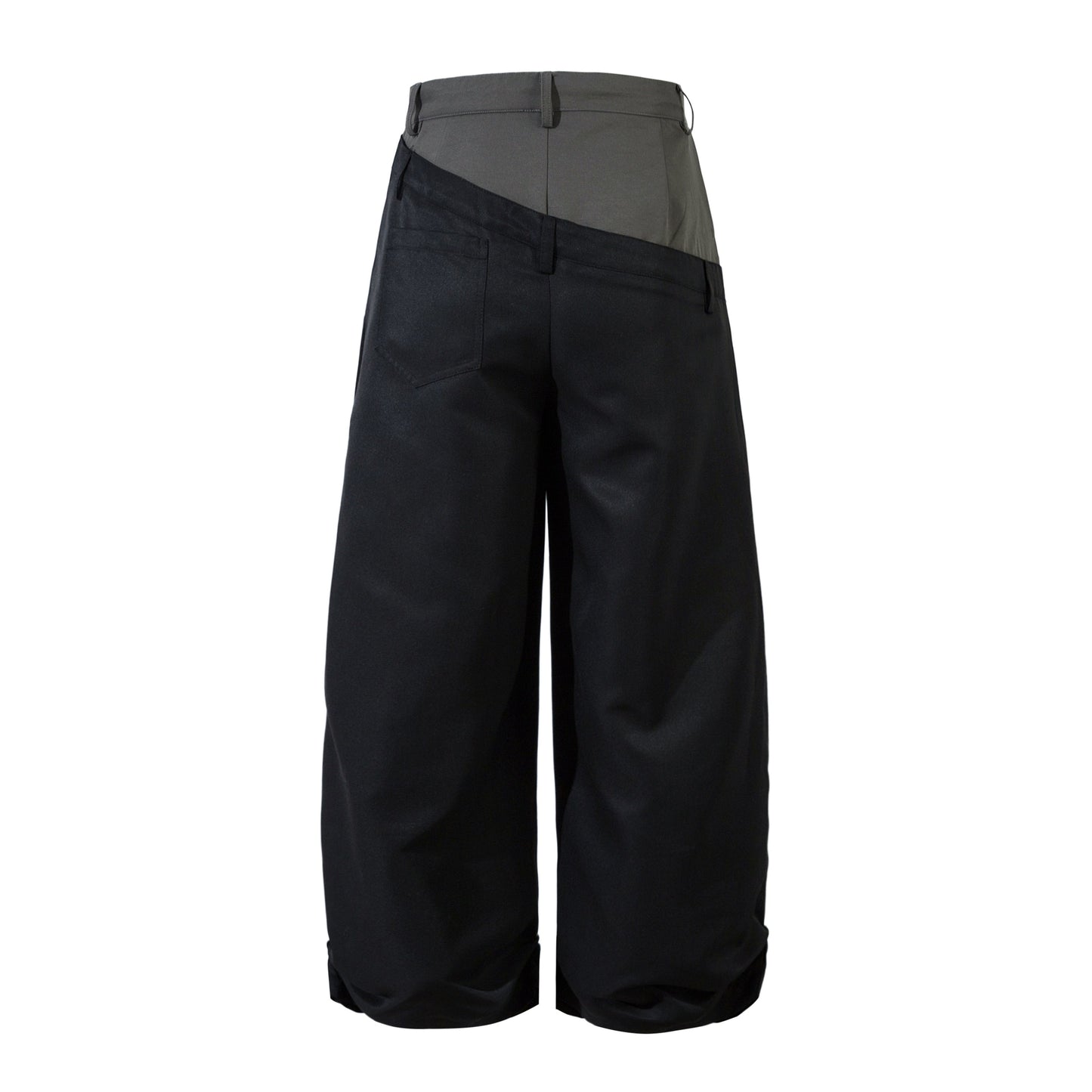 Men's Wide-Legged Black Trousers - Luxuryurbanwear