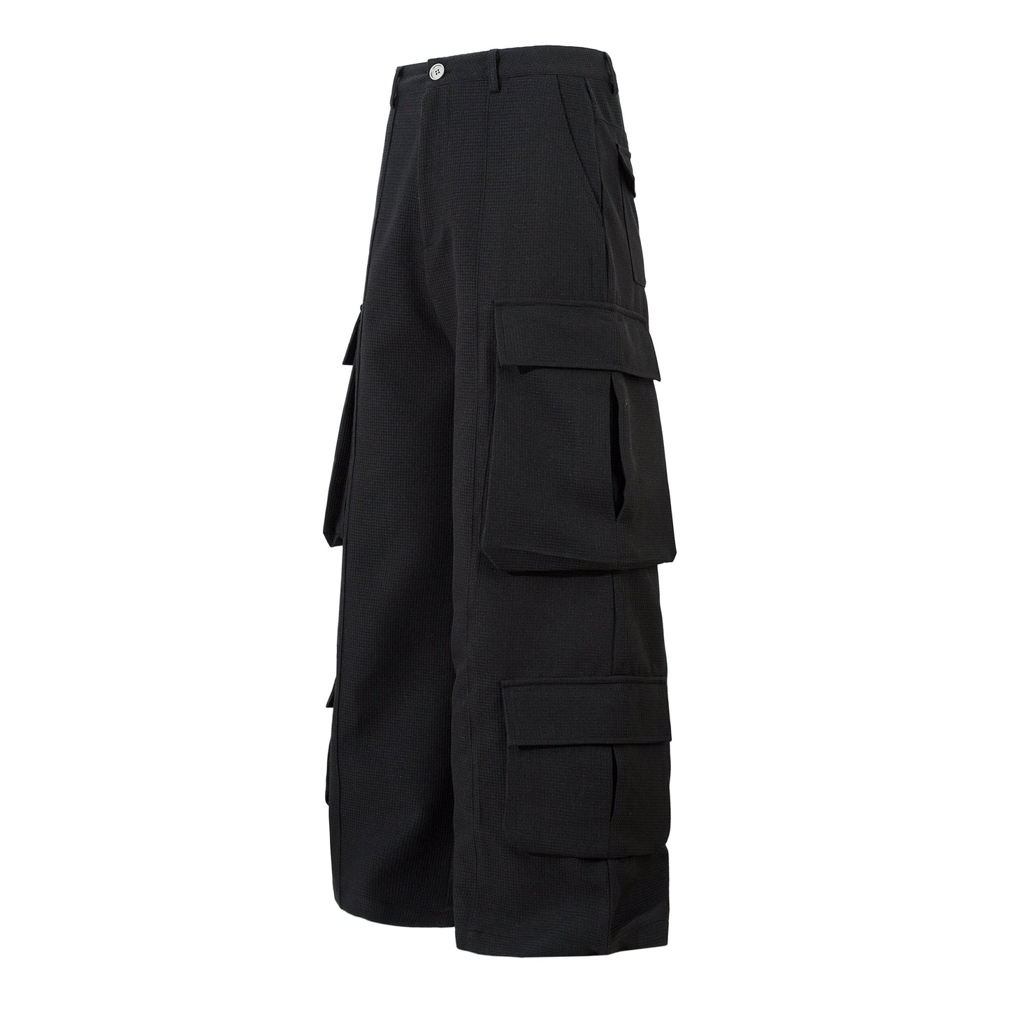 Unisex Multi-Pocket Wide Cargo Pants - Luxuryurbanwear