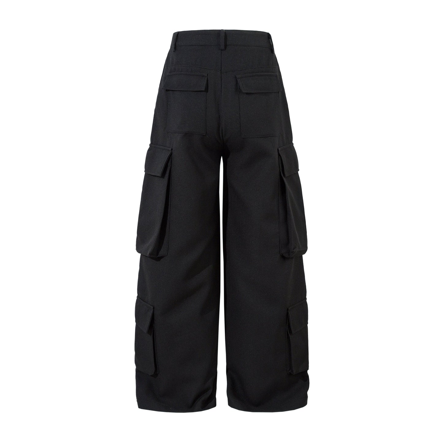 Unisex Multi-Pocket Wide Cargo Pants - Luxuryurbanwear