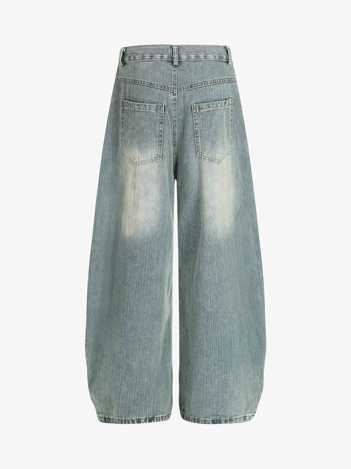 Washed Slub Machete Dye Jeans