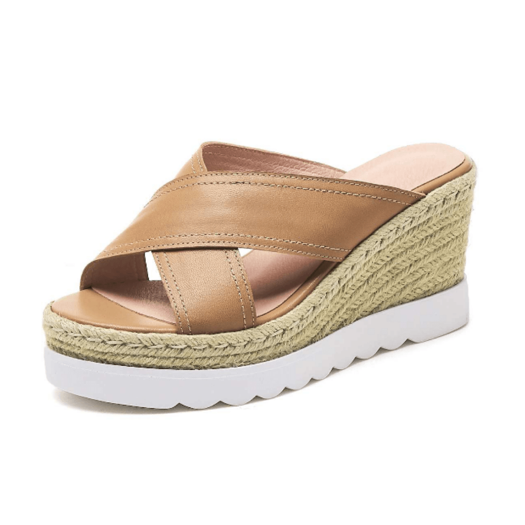 Rachel Women's Wedges Waterproof Comfortable Leather Sandal