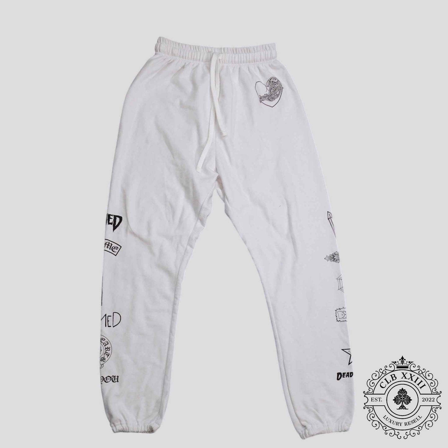 Chrome Hearts Deadly Doll Sweatpants in White