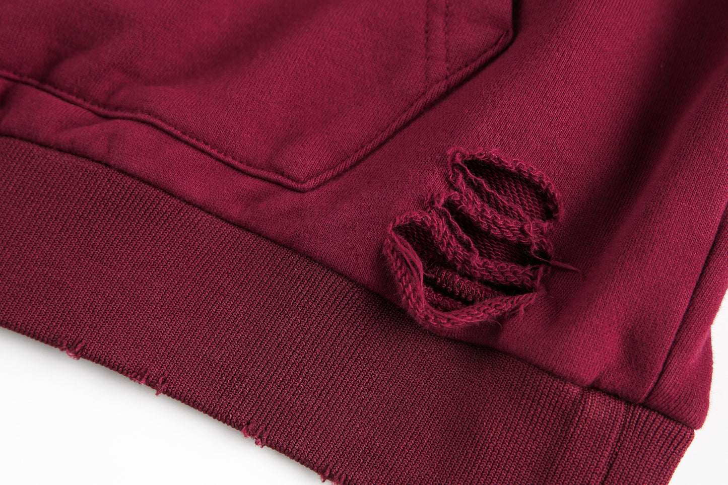 Distressed | Dip-Dye Hoodie - Luxuryurbanwear