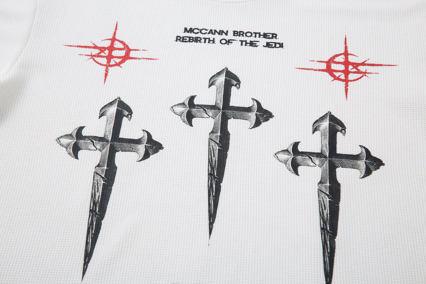 Gothic Cross Print | Graphic Sweatshirt - Luxuryurbanwear