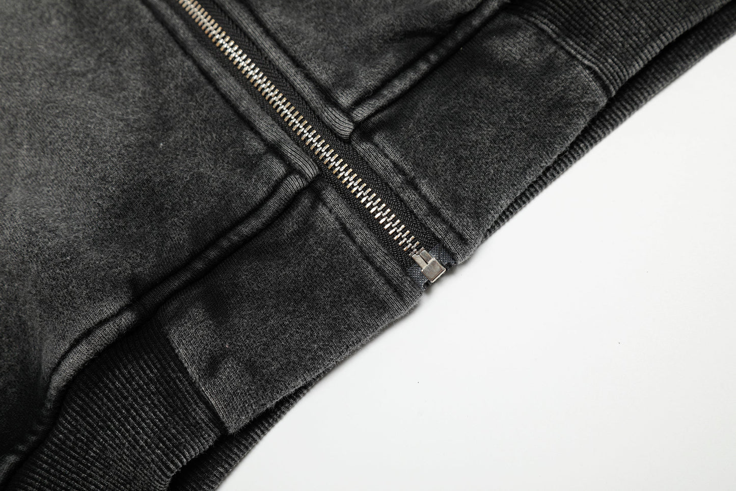 Washed | Oversized Zip Up Hoodie - Luxuryurbanwear