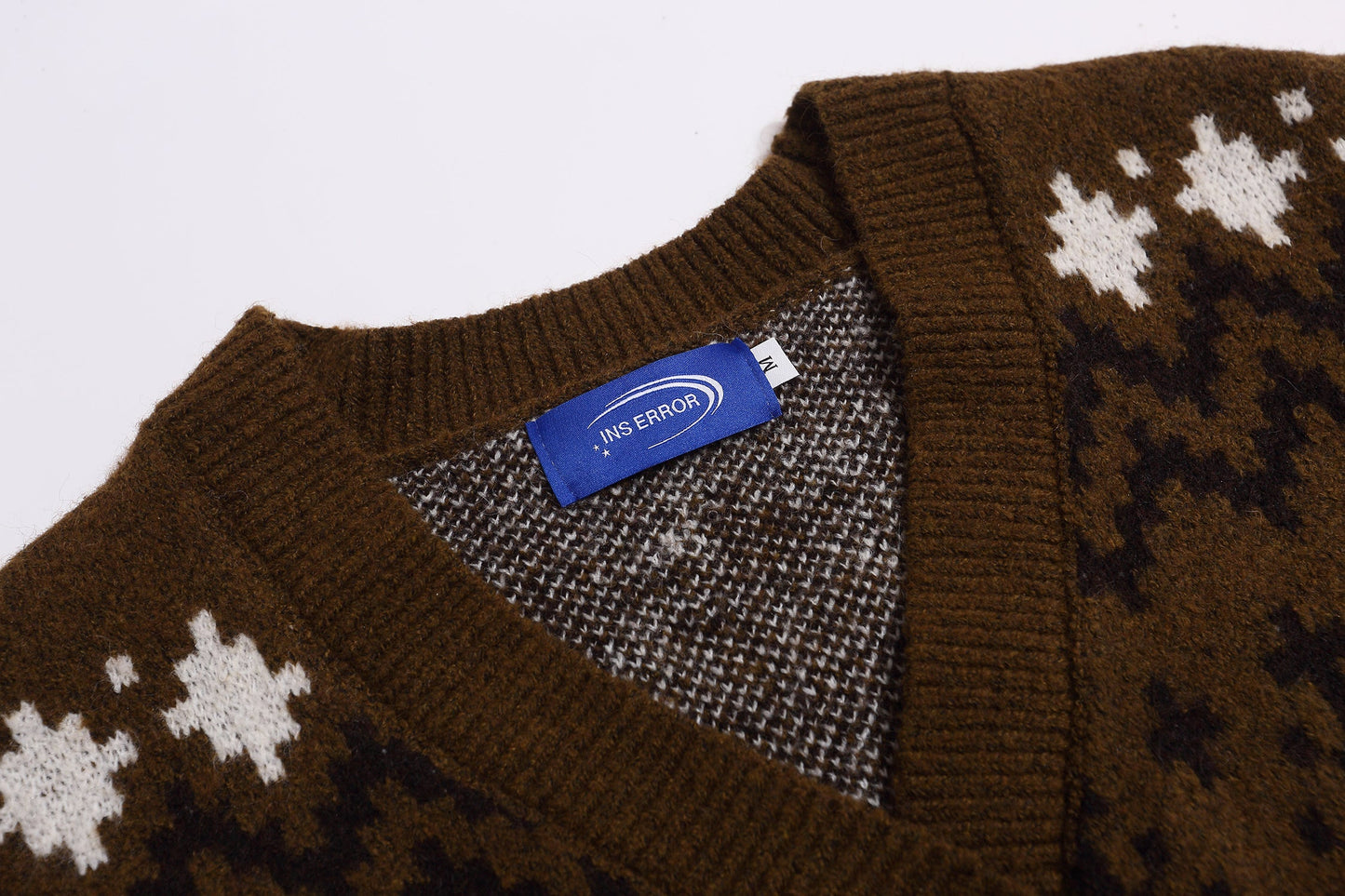 Snow Pup | Playful Pup Print Knit Cardigan - Luxuryurbanwear