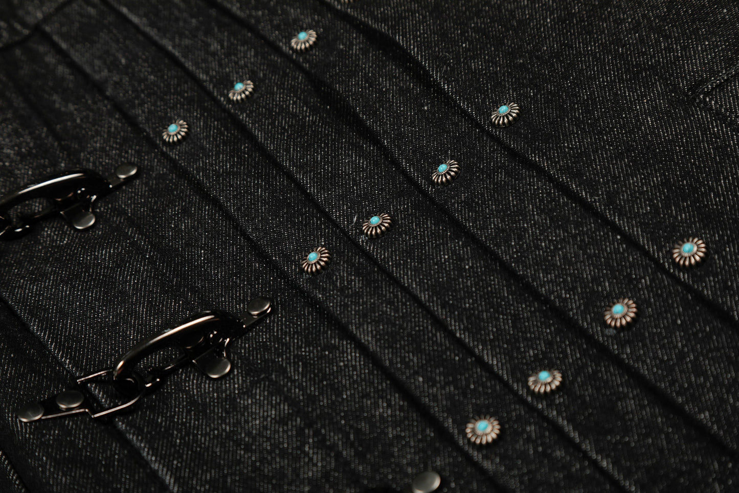 Fortune Grip | Buckled Washed Denim Jacket - Luxuryurbanwear