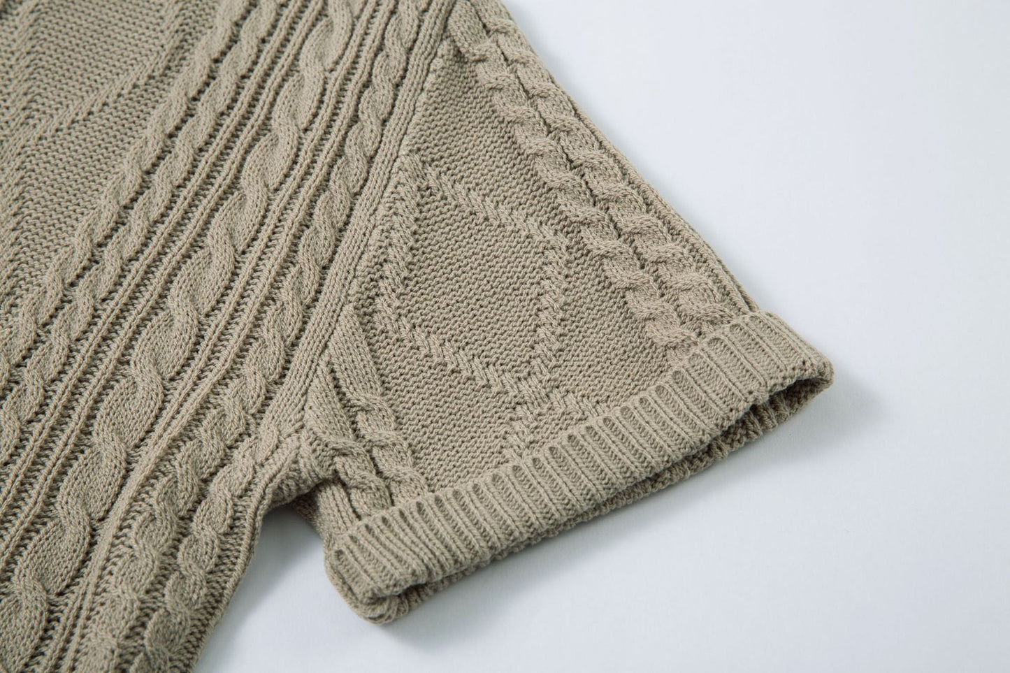 Cable Knit | Textured T-shirt - Luxuryurbanwear