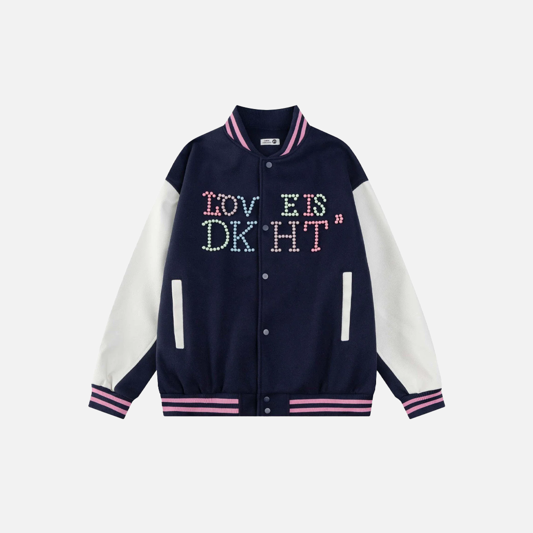 Y2K Women Patchwork Retro Baseball Varsity Jacket - Luxuryurbanwear