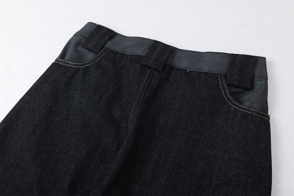 Baggy Barrel | Embroidery Wide Jeans - Luxuryurbanwear