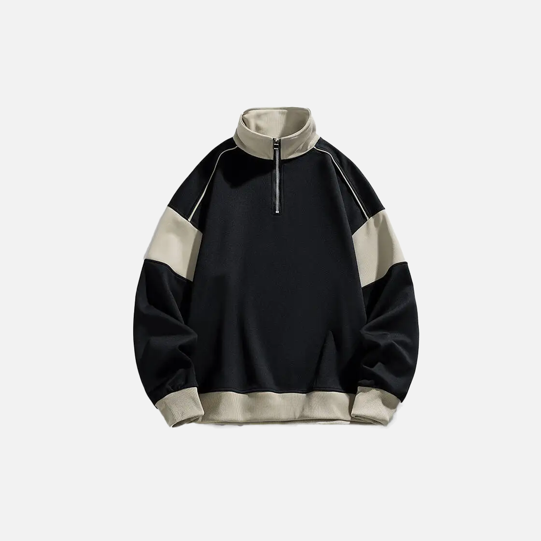 Winter High Quality Half Zipper Casual Sweatshirt - Luxuryurbanwear