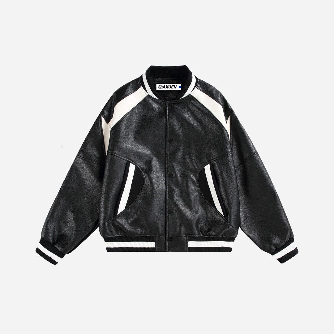 Japanese workwear Retro High Street leather Jacket - Luxuryurbanwear