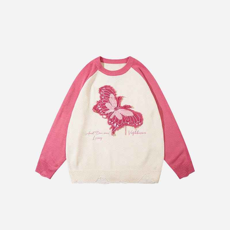Sweat Butterfly Embroidery