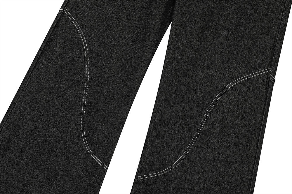 High Street Embroidery | Hip-Hop Jeans - Luxuryurbanwear