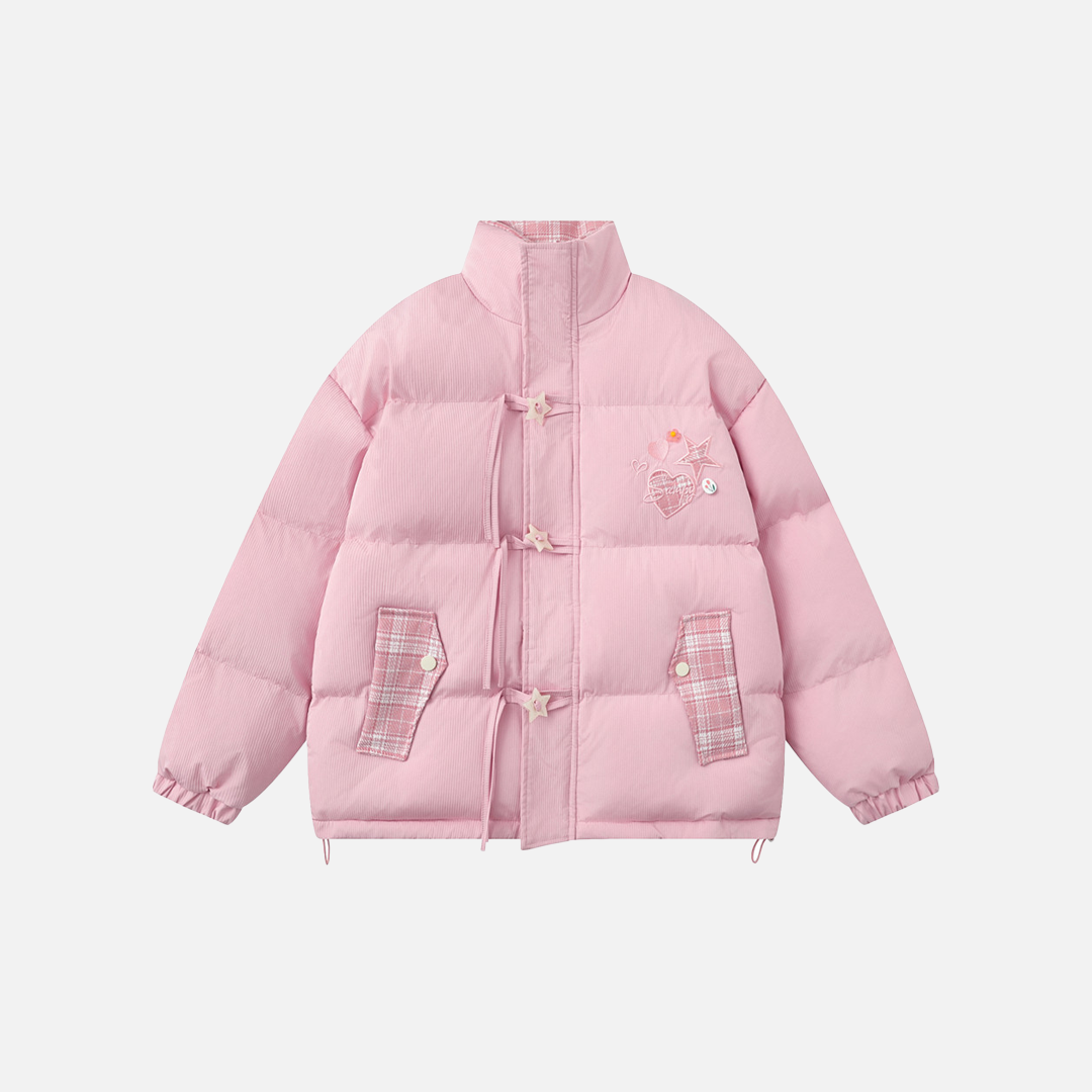 Fashionable Thick Warm Casual High Neck Puffer Jacket - Luxuryurbanwear