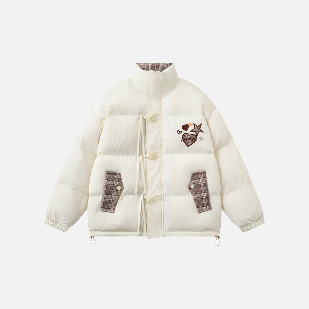 Fashionable Thick Warm Casual High Neck Puffer Jacket - Luxuryurbanwear