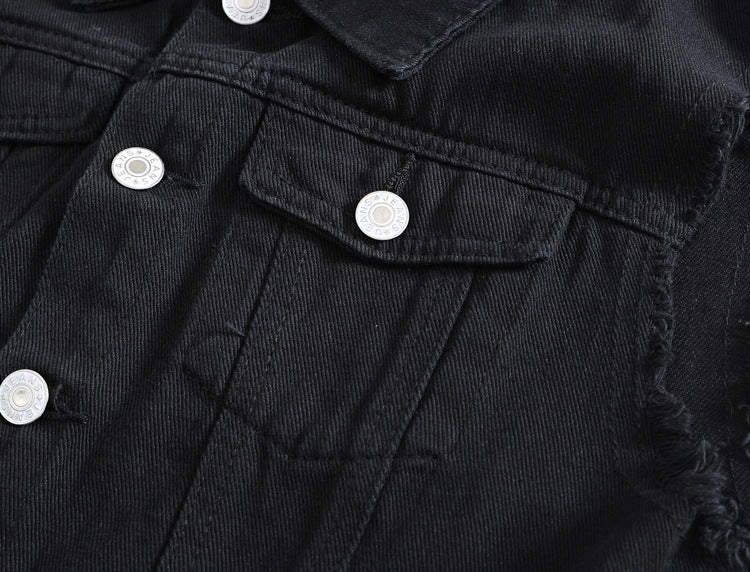 Biker Denim Vest
