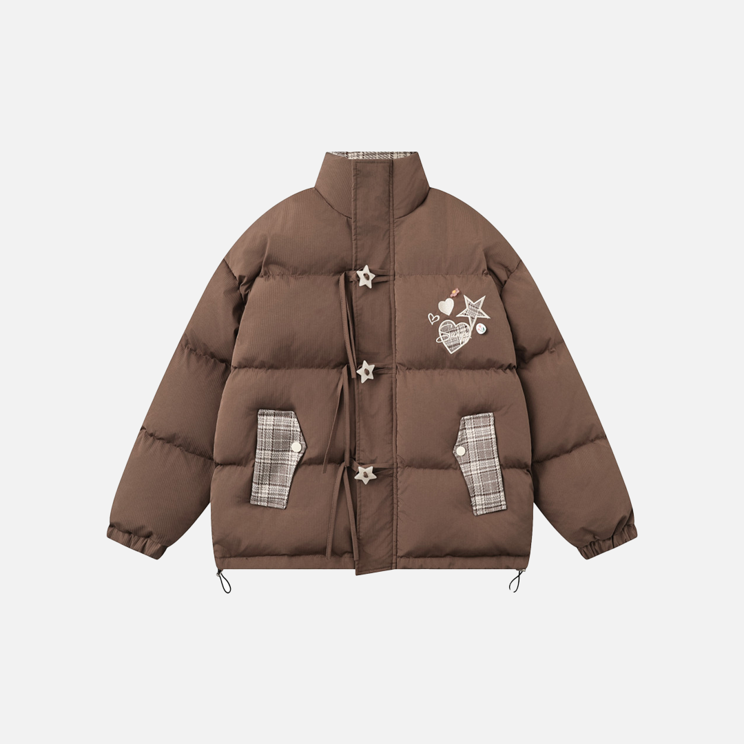 Fashionable Thick Warm Casual High Neck Puffer Jacket - Luxuryurbanwear