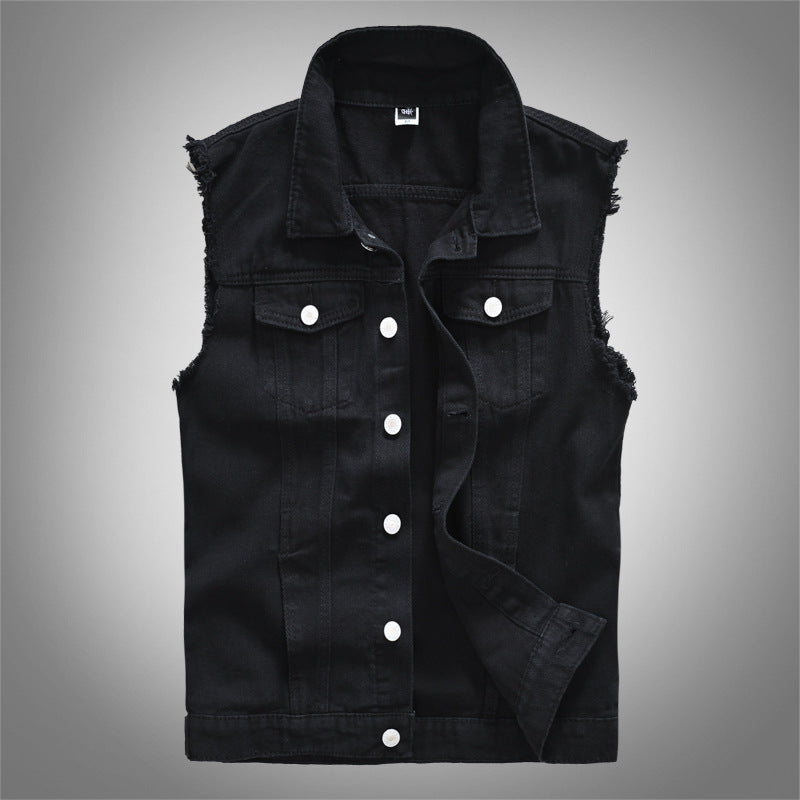 Biker Denim Vest