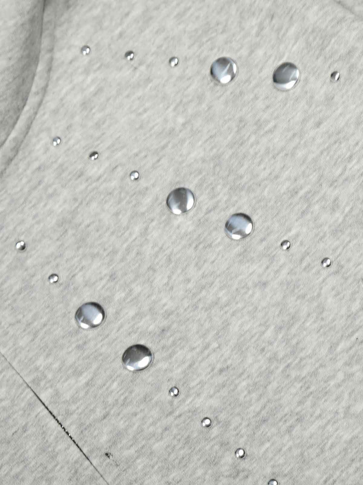 Cropped Metal Stud Zip Up Hoodie