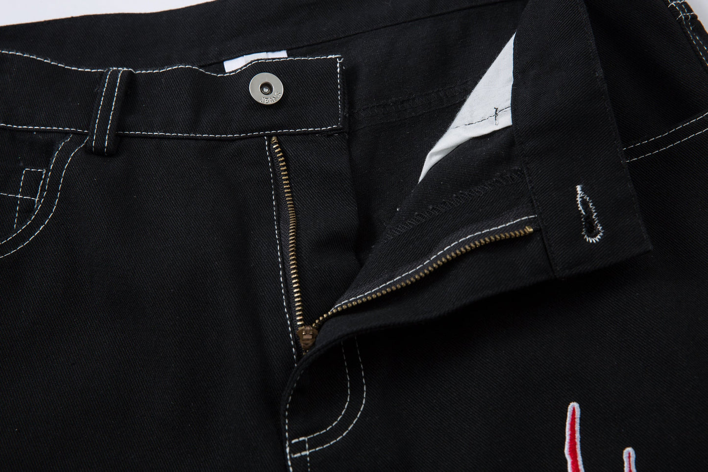 Flame Graphic | Baggy Jeans - Luxuryurbanwear