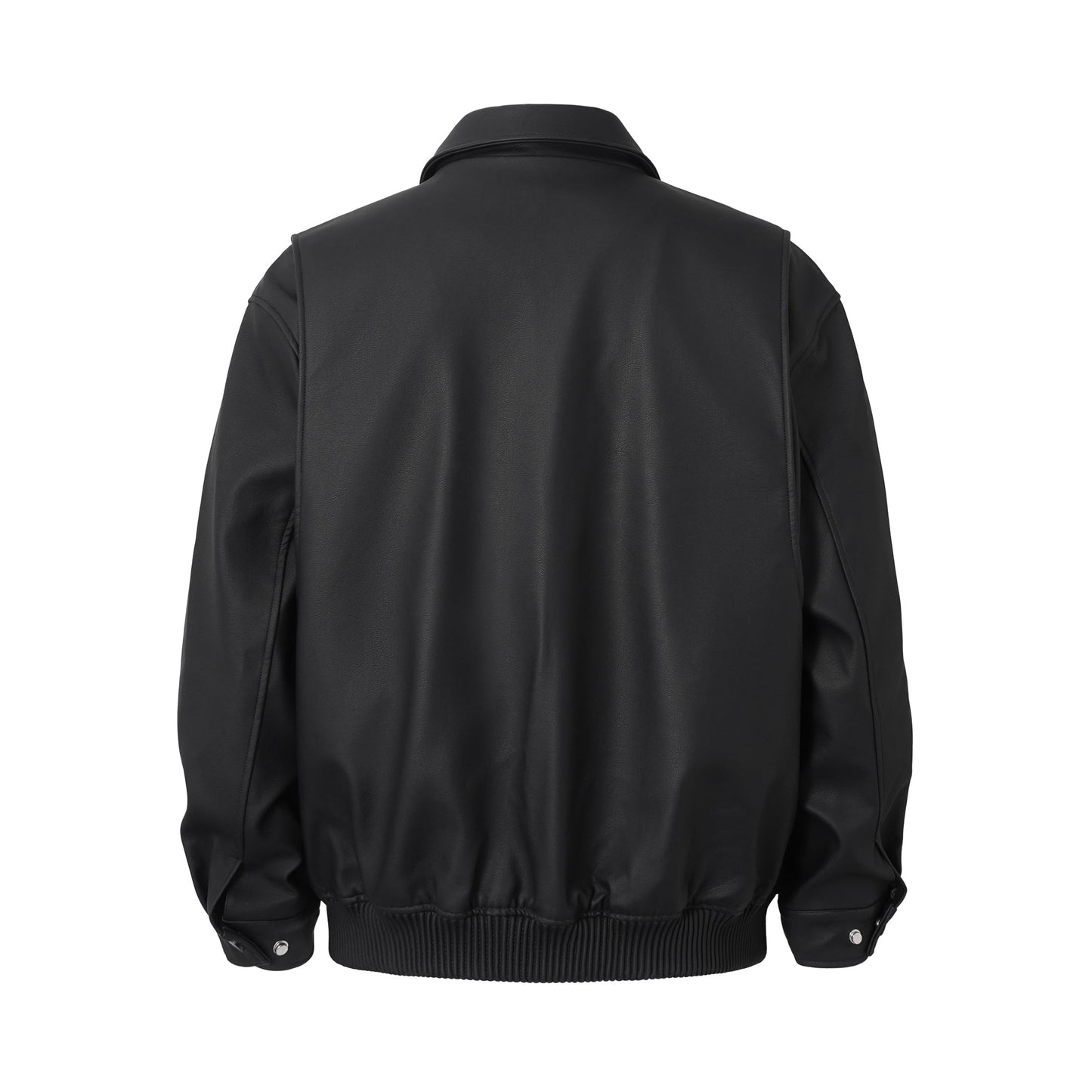 Black Essential | Faux Leather Jacket - Luxuryurbanwear