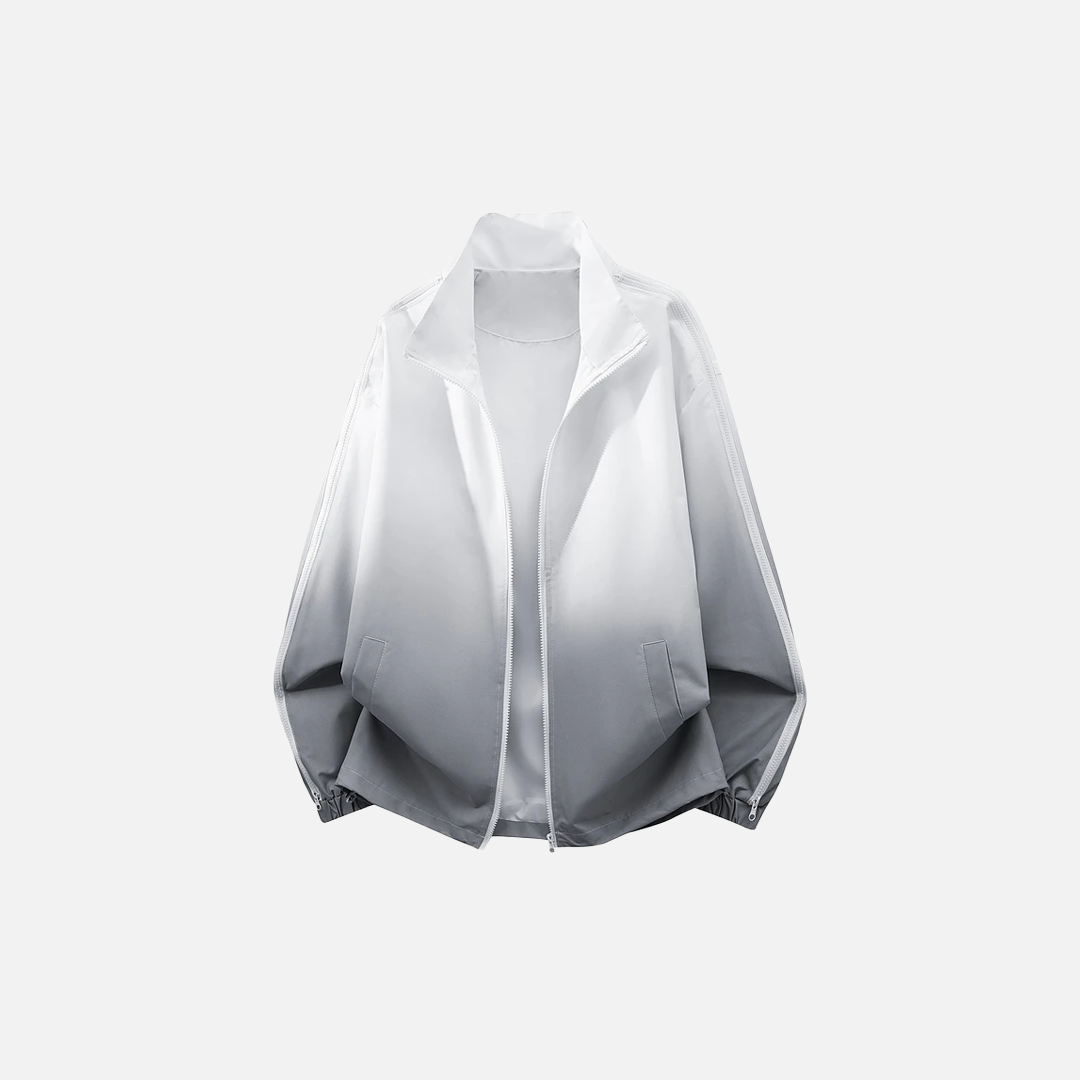 Trendy Gradient Design Winbreaker Jacket - Luxuryurbanwear